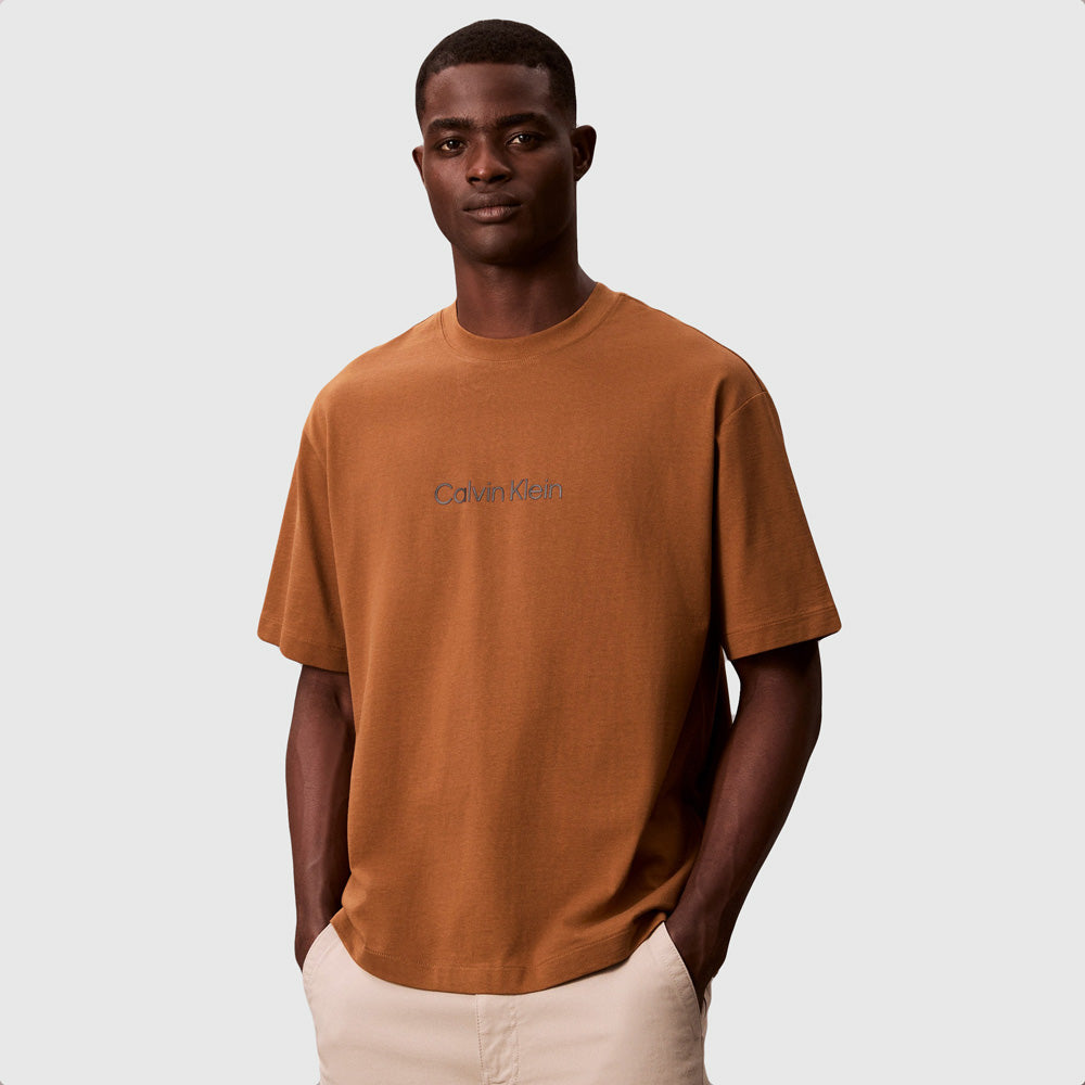 Calvin Klein Standard Logo T-Shirt - Bronze |ThirdBaseUrban