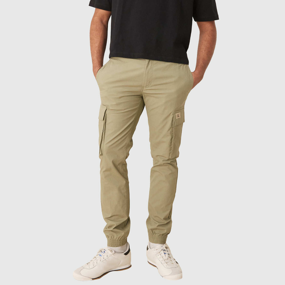 Calvin Klein Skinny Cargo Pants - Stone |ThirdBaseUrban