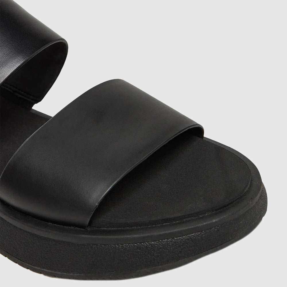 Double Strap Slide - Black