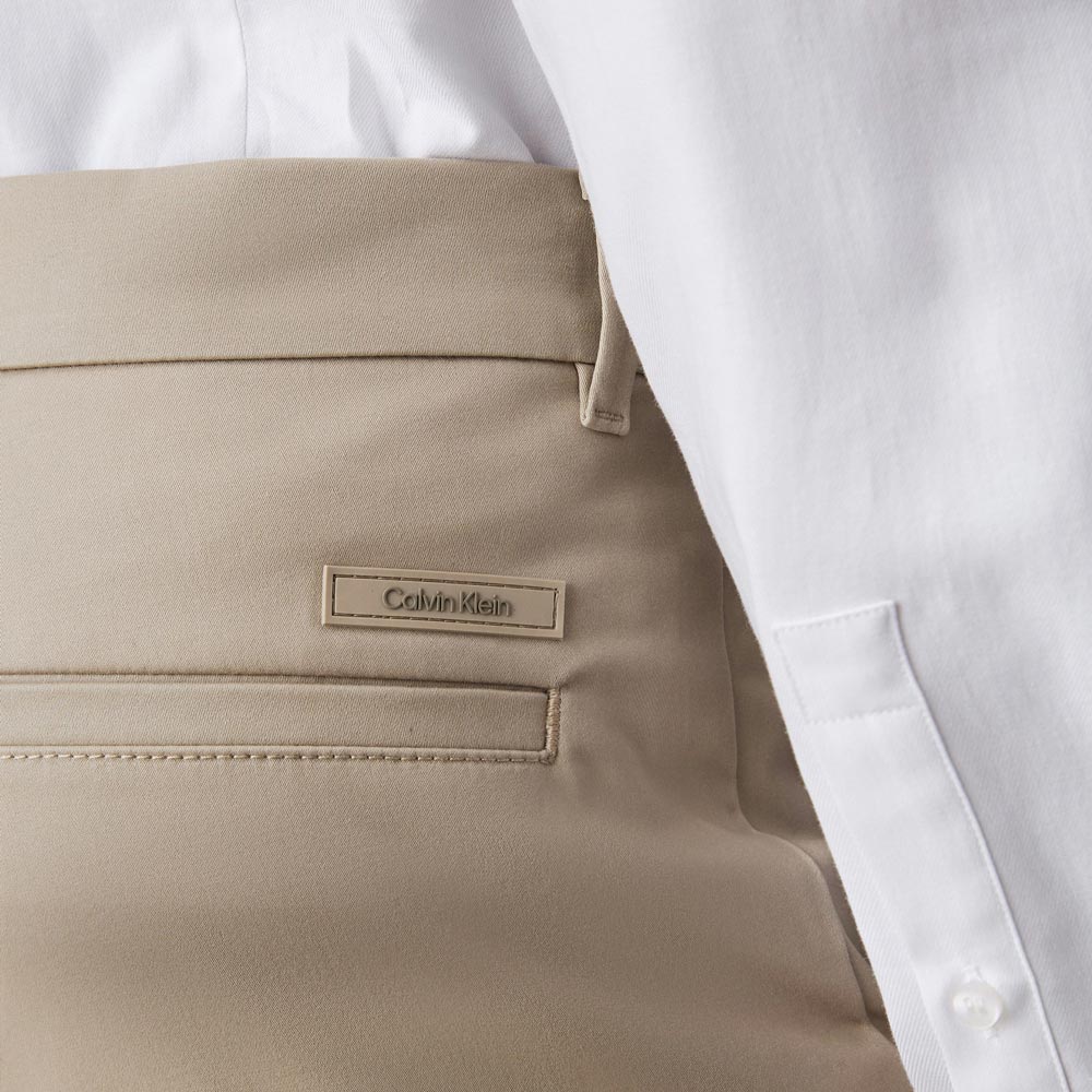 Sateen Slim Chino - Clay