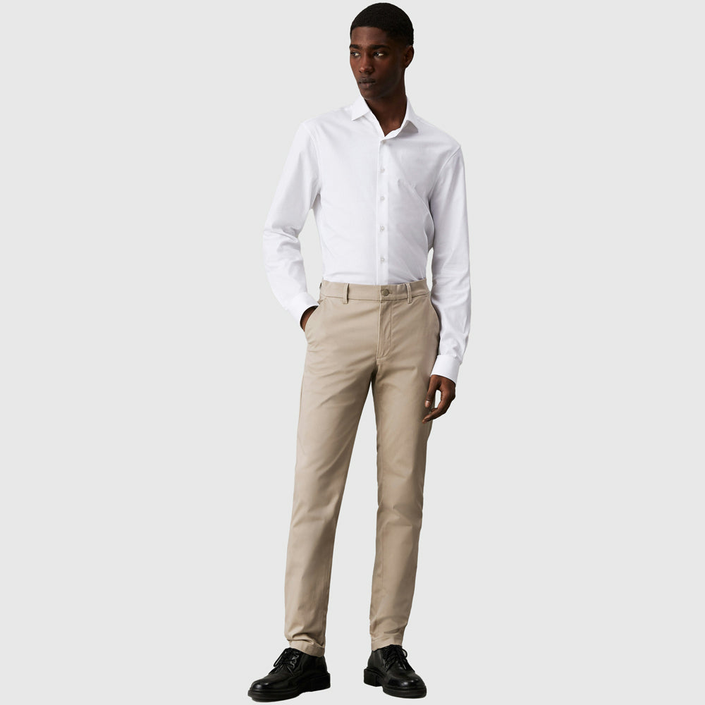 Sateen Slim Chino - Clay