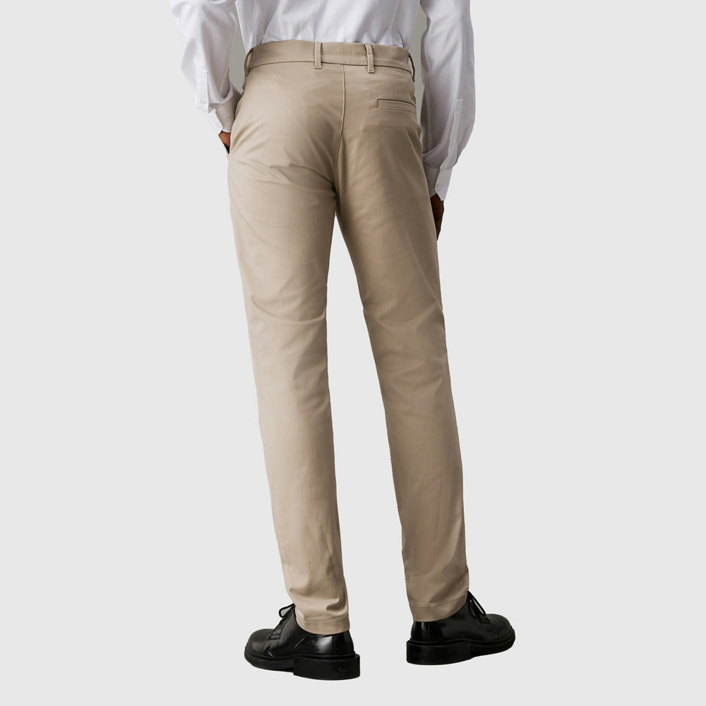 Sateen Slim Chino - Clay