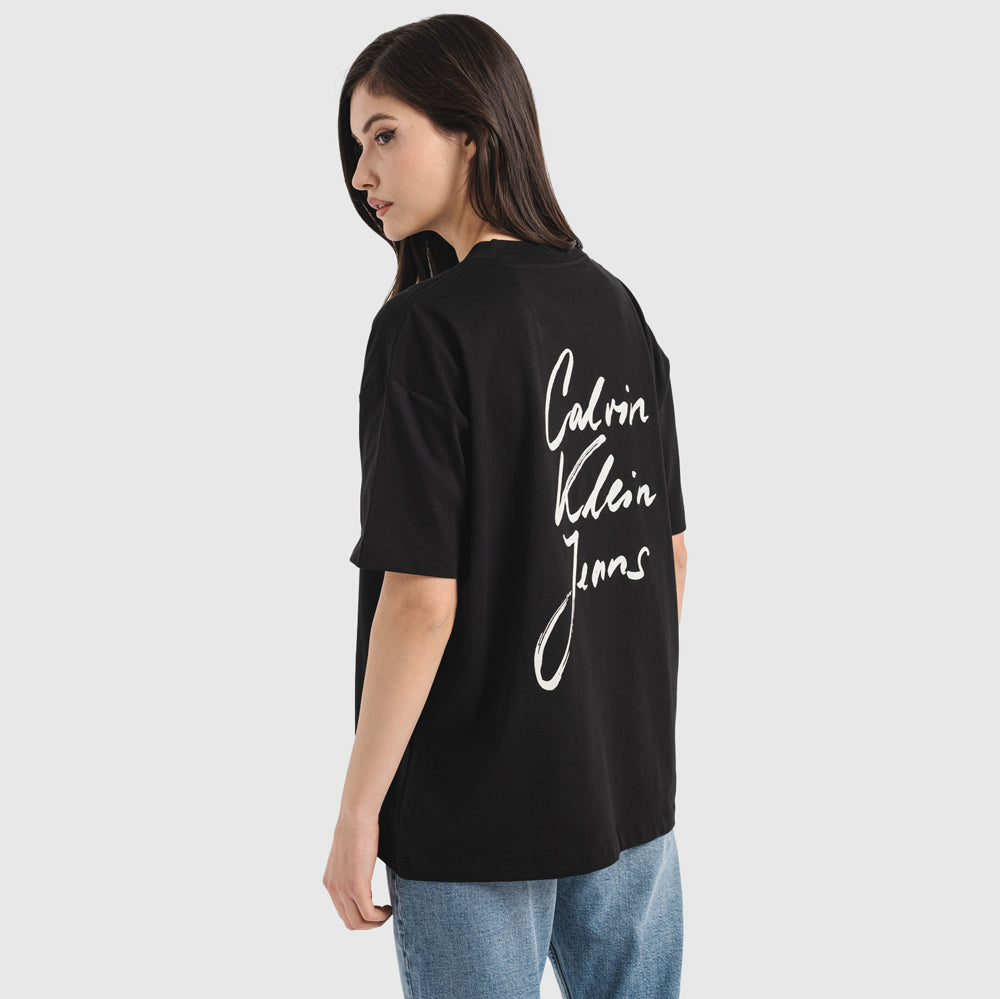 Script Institutional T-Shirt - Black