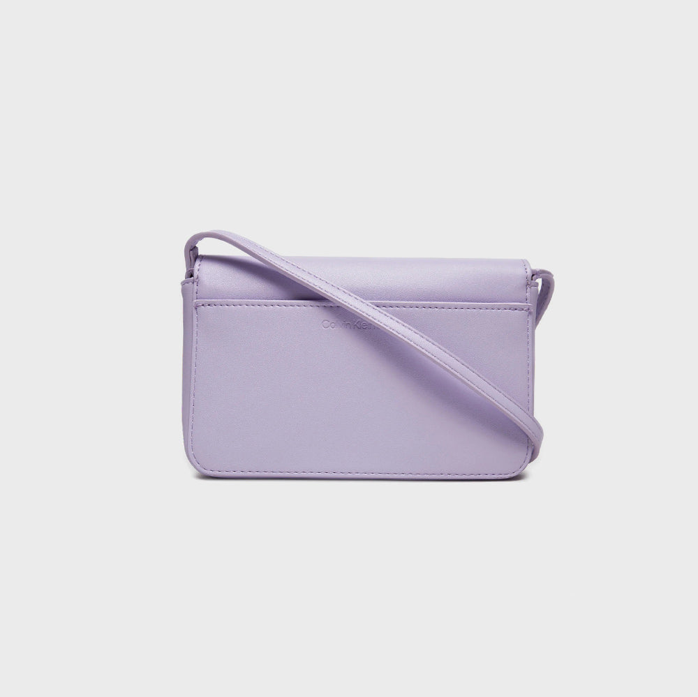 Sculpted Flap Phone Bag - Lilac