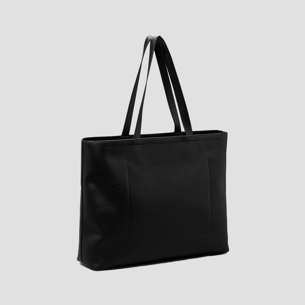 Sculpted Tote34 Deboss  Bag - Black