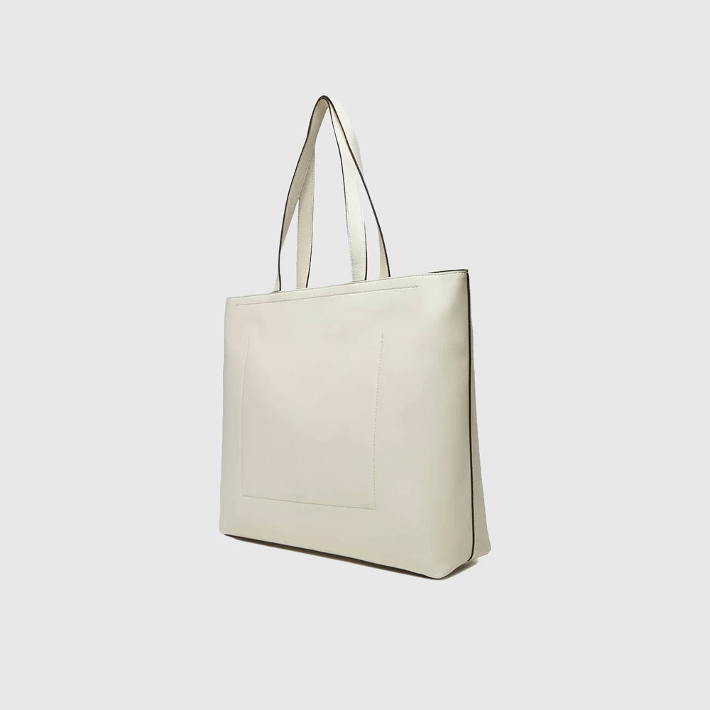 Sculpted Slim Tote Bag - White