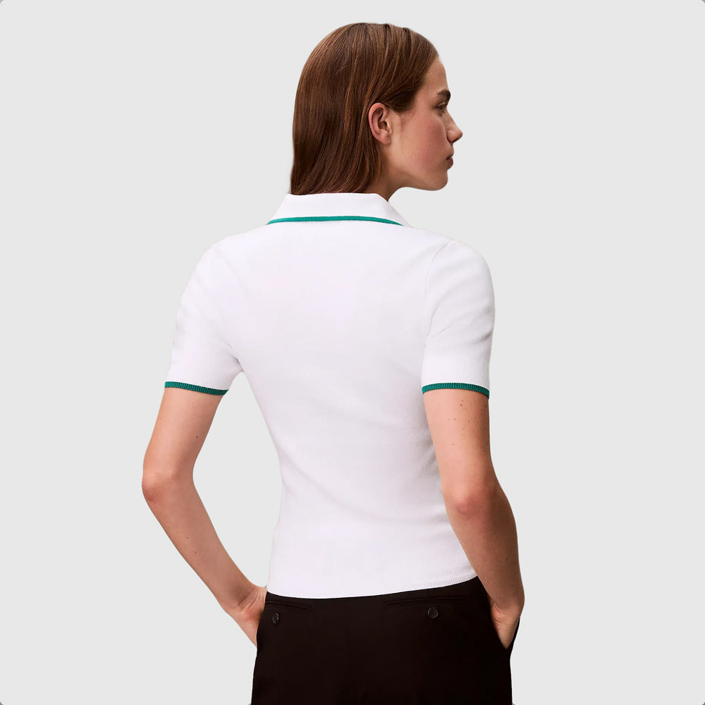 Color Block Golfer - White