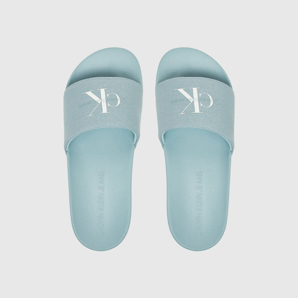 Calvin Klein Monogram Slide - Light Blue |ThirdBaseUrban