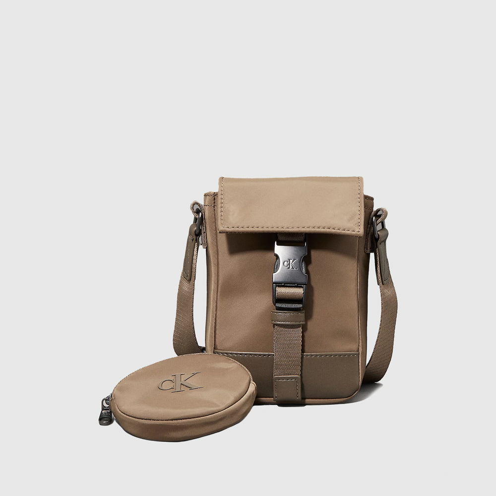 Calvin Klein Speed Flap Phone Bag - Brown |ThirdBaseUrban