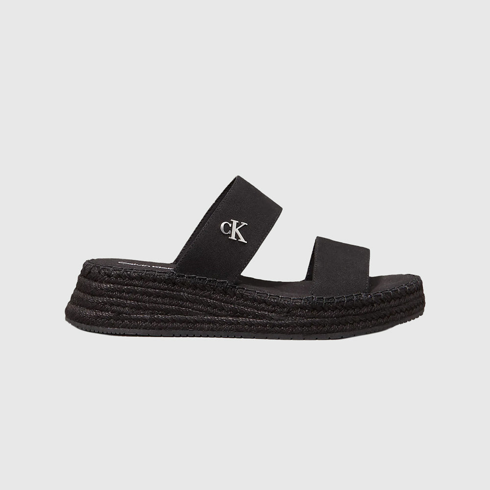 Calvin Klein Sporty Rope Sandal - Black |ThirdBaseUrban