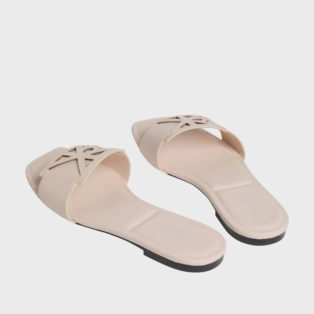 Square Flat Sandal - Baby Pink