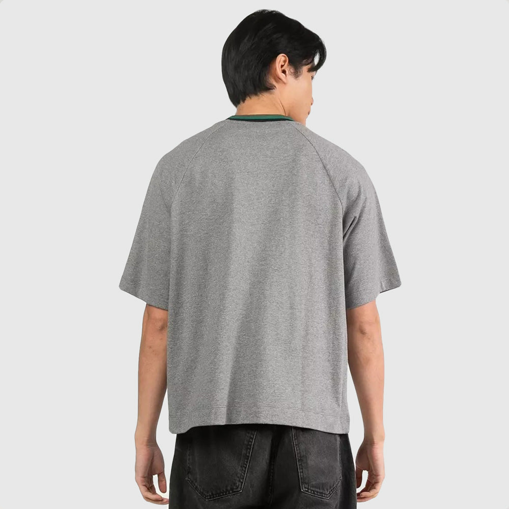 Tipped Raglan T-Shirt - Grey Heather