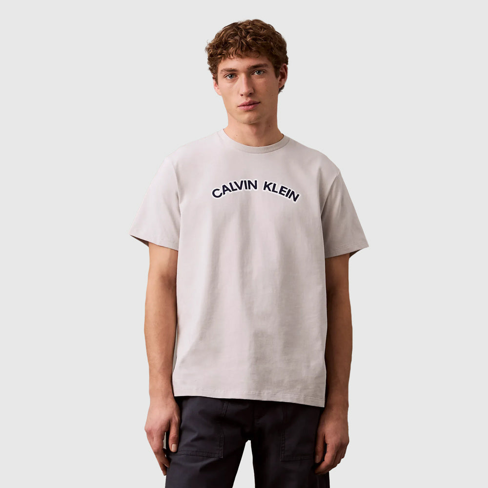 Calvin Klein Curve Calvin T-Shirt - Grey |ThirdBaseUrban