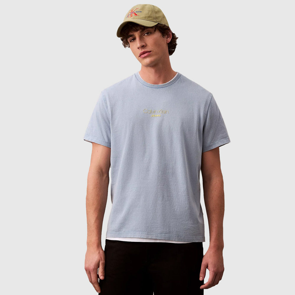 Calvin Klein Acid Wash T-Shirt - Blue |ThirdBaseUrban
