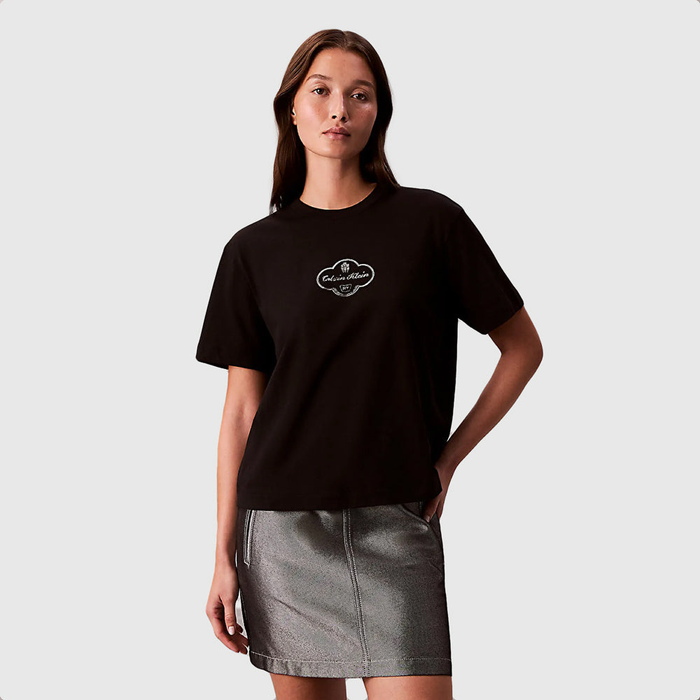 Boxy Logo T-Shirt - Black