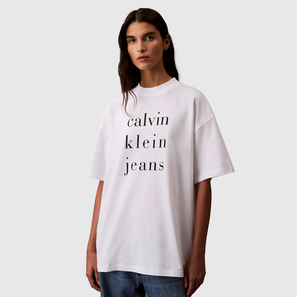 Calvin Klein Logo T-Shirt White |ThirdBaseUrban