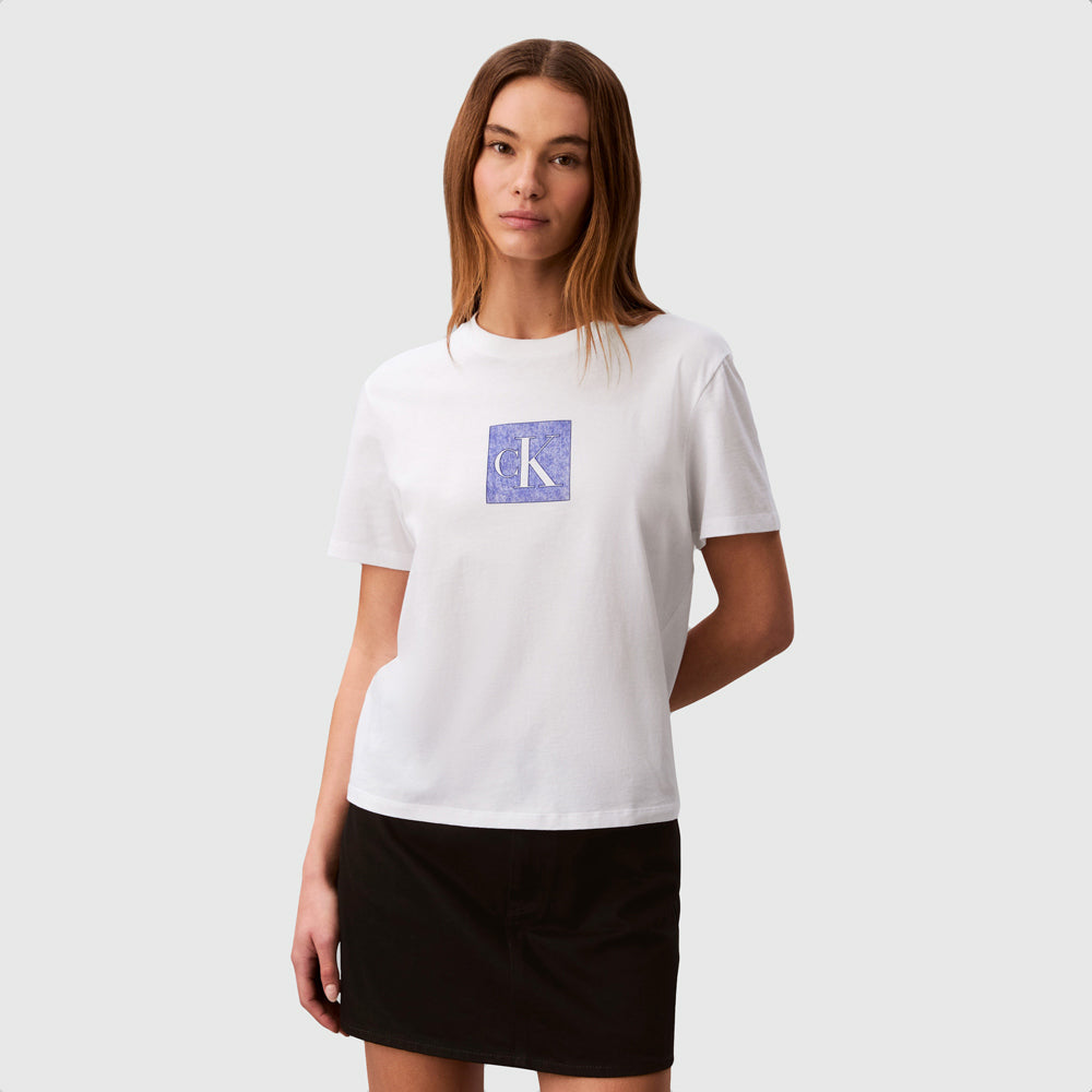 Calvin Klein Classic Fit Monogram T-Shirt - White |ThirdBaseUrban0