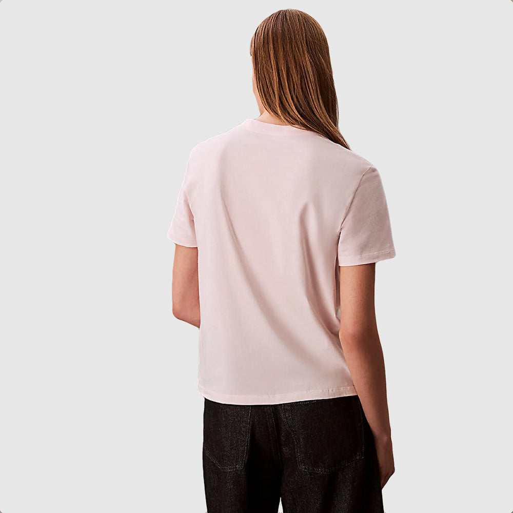 Classic Foil Monologo T-Shirt - Blush