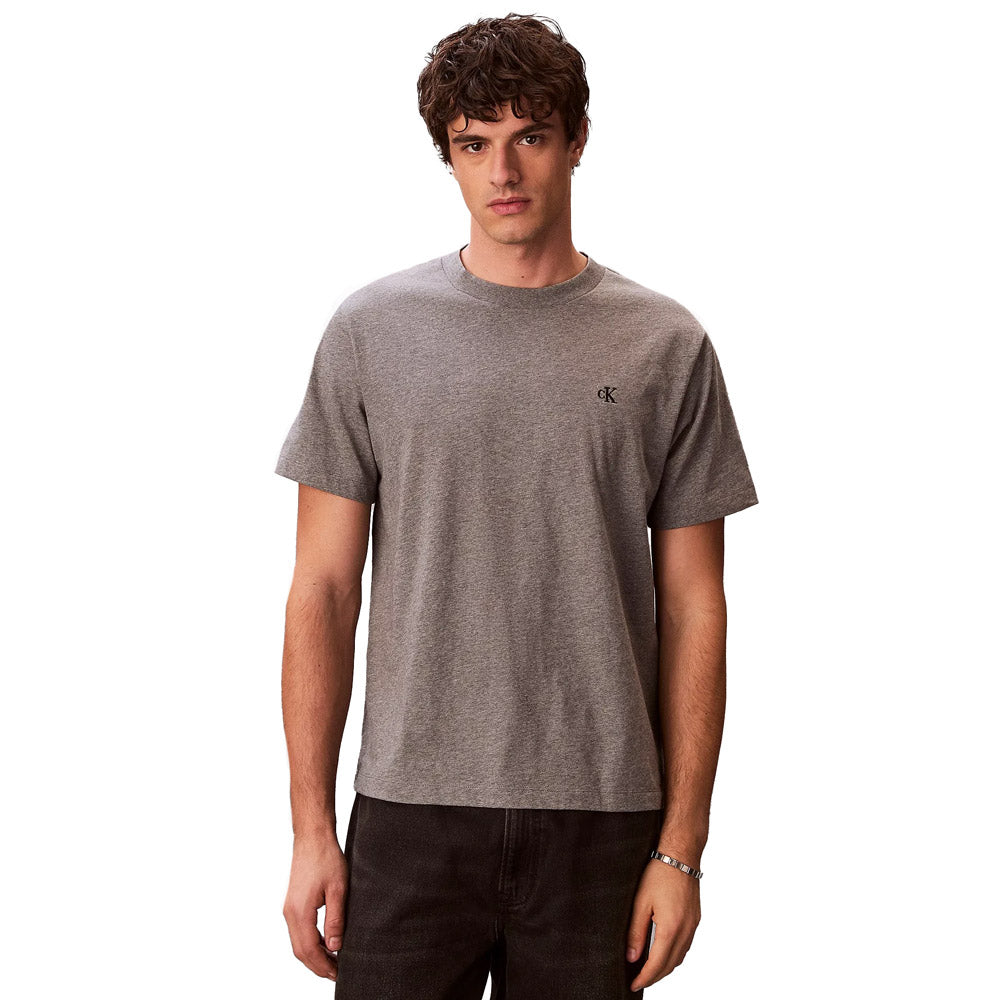 Calvin Klein Easy Monogram T-Shirt - Grey Heather |ThirdBaseUrban