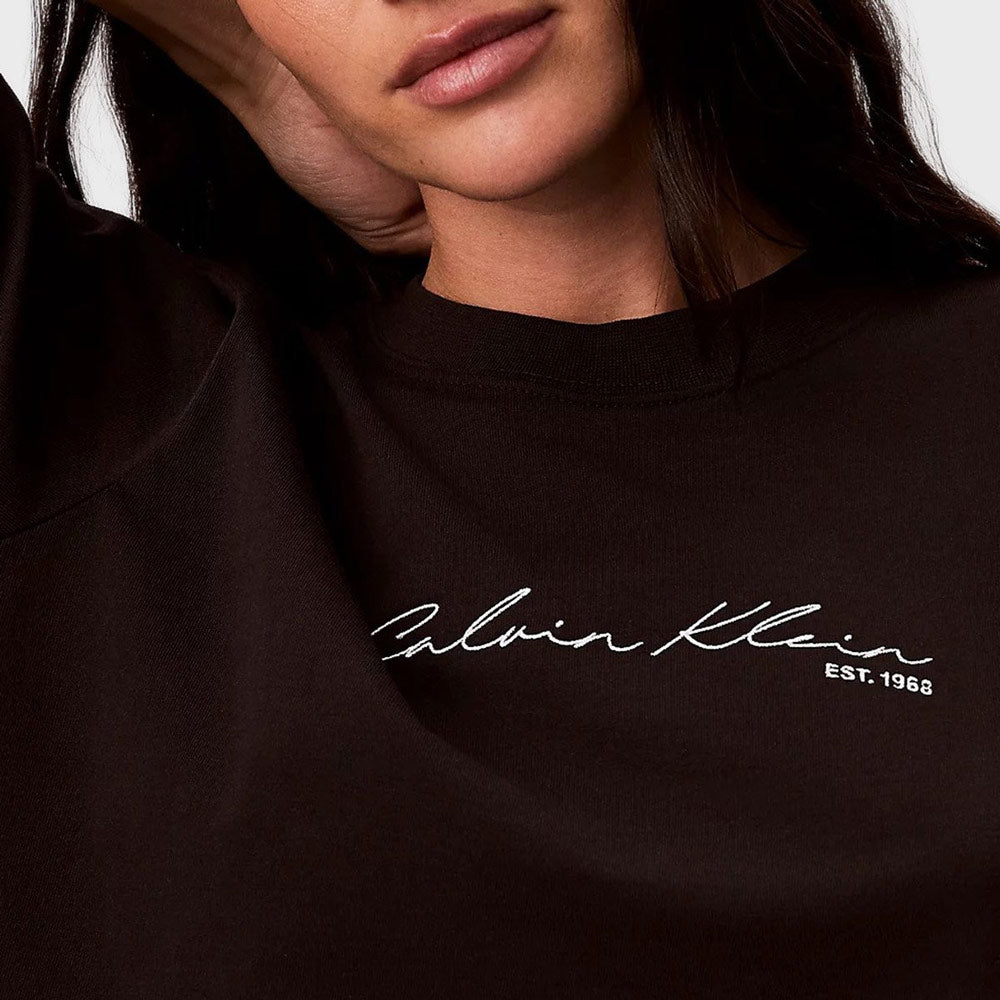 Relaxed Script Logo T-Shirt - Black