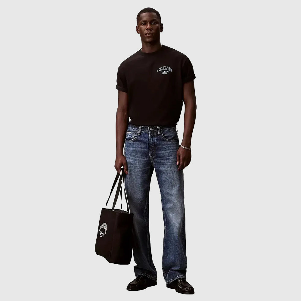Relaxed  Embossed Monologo - Black