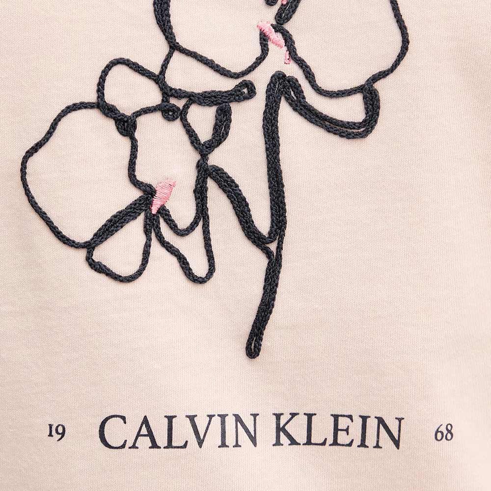 Seasonal Graphic Oversized T-Shirt Floral - Beige