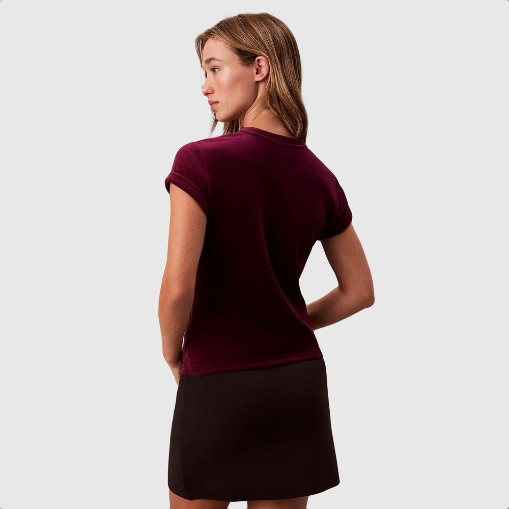 Velour T-Shirt - Berry
