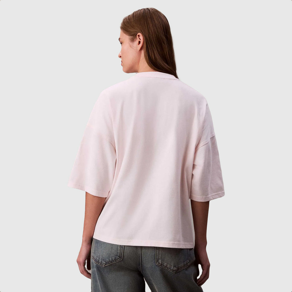 Label Oversized T-Shirt - Blush