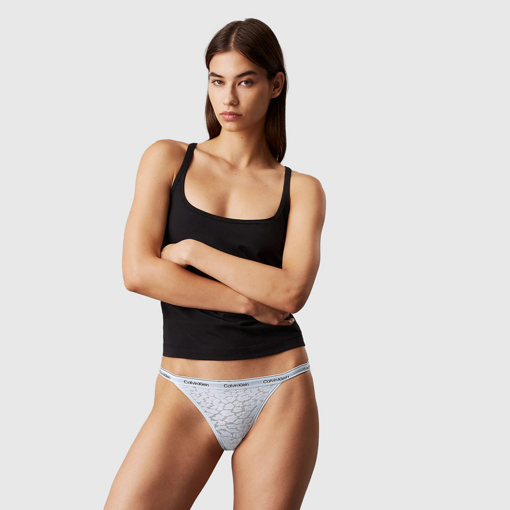 Calvin Klein String Bikini Bottom - Grey |ThirdBaseUrban