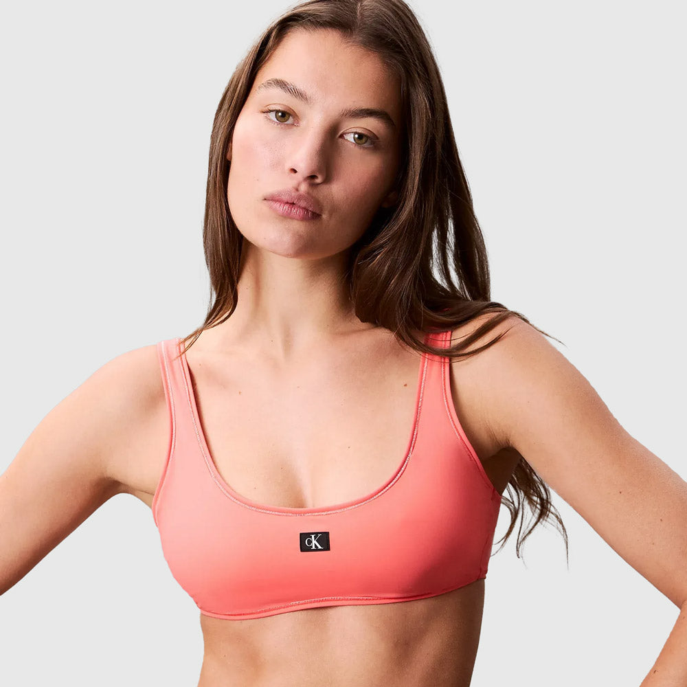 Calvin Klein Swim  Bralette - Coral |ThirdBaseUrban