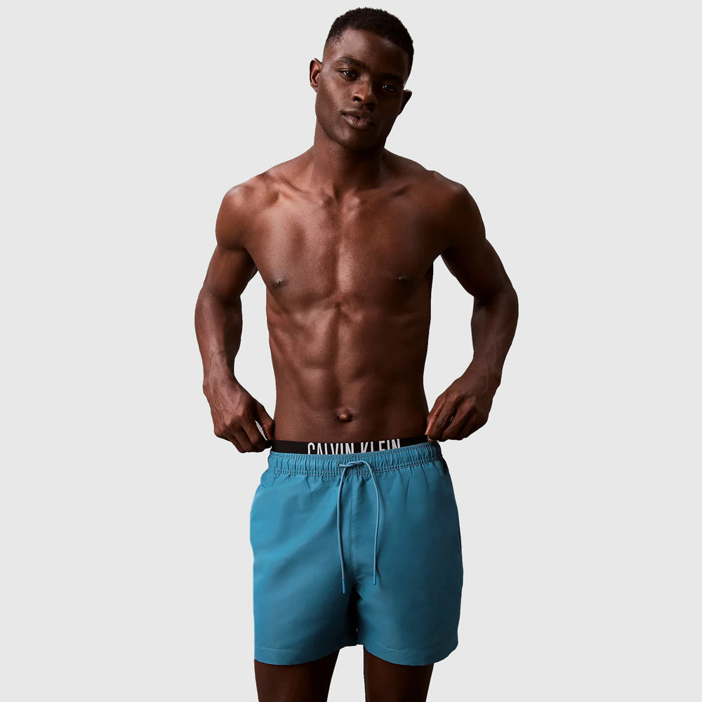 Calvin Klein Swim Drawstring Short - Blue |ThirdBaseUrban