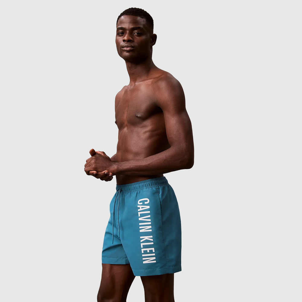 Calvin Klein Swim Drawstring Short - Blue |ThirdBaseUrban