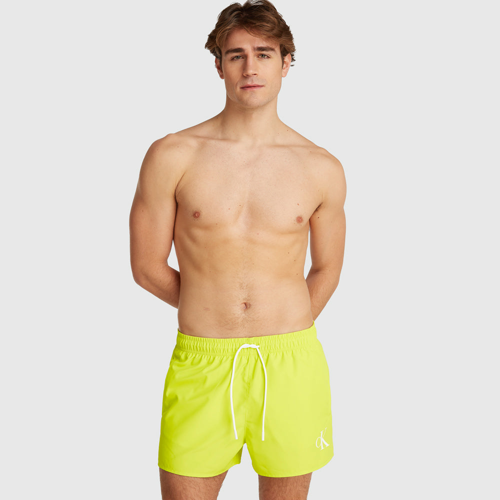 Calvin Klein Swim Drawstring Short - Yellow |ThirdBaseUrban