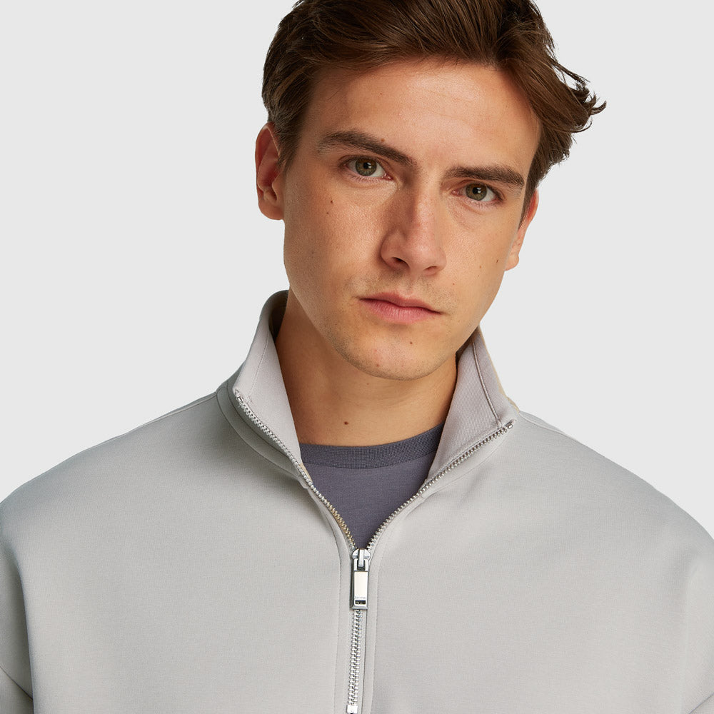 Tech Interlock Q-Zip - Light Grey