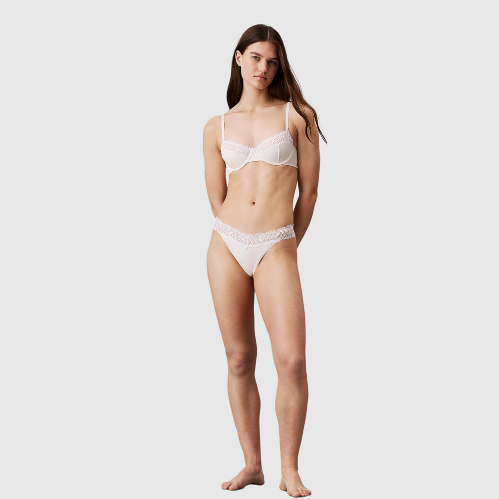 Calvin Klein Lace Thong - Ivory |ThirdBaseUrban