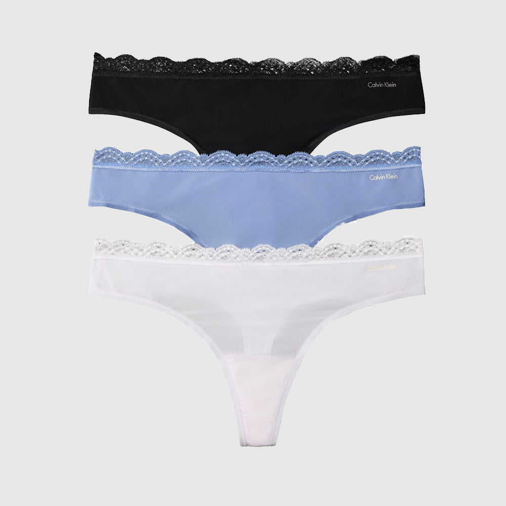 3 Pack Thong - Blue Multi