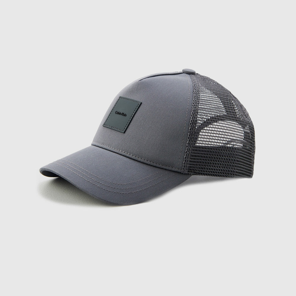 Calvin Klein Patch Trucker Cap - Grey |ThirdBaseUrban