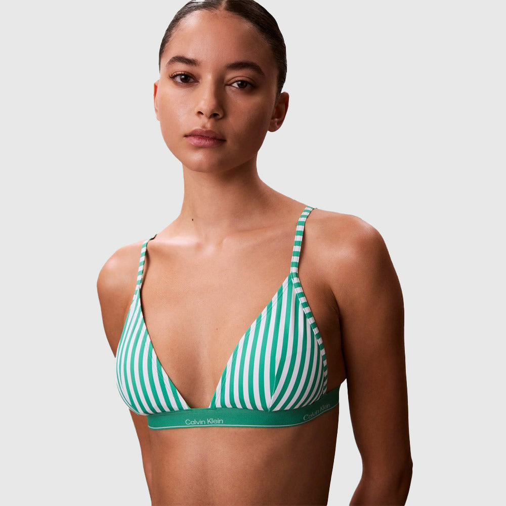 Bikini Triangle -  Green Multi
