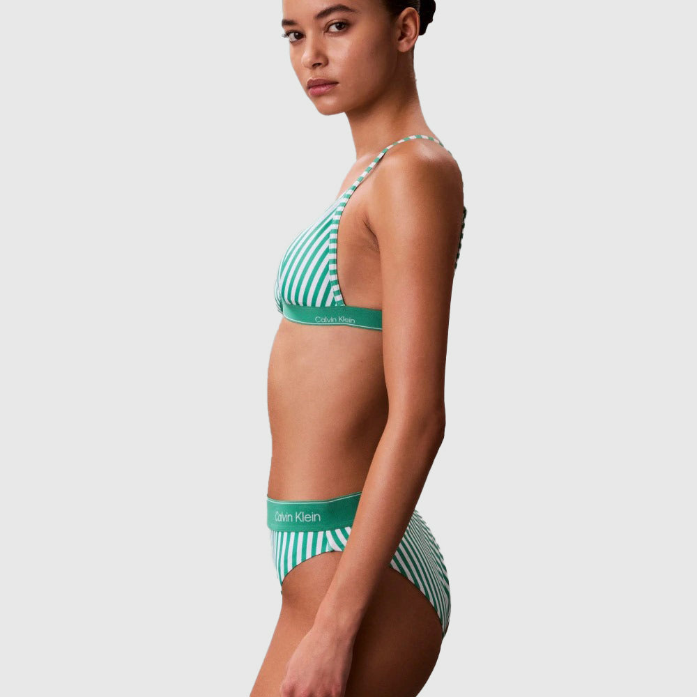 Bikini Triangle -  Green Multi