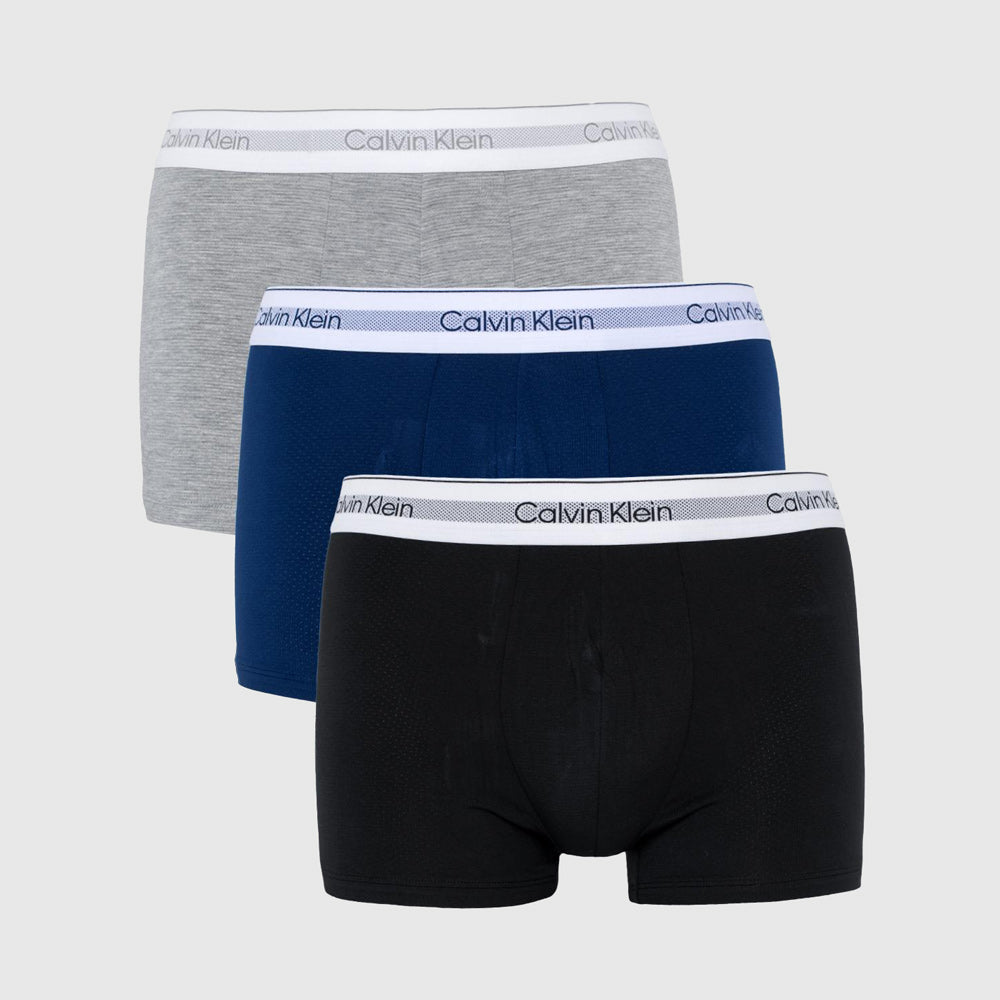 Calvin Klein 3Pack Line Trunks - Black Multi  |ThirdBaseUrban