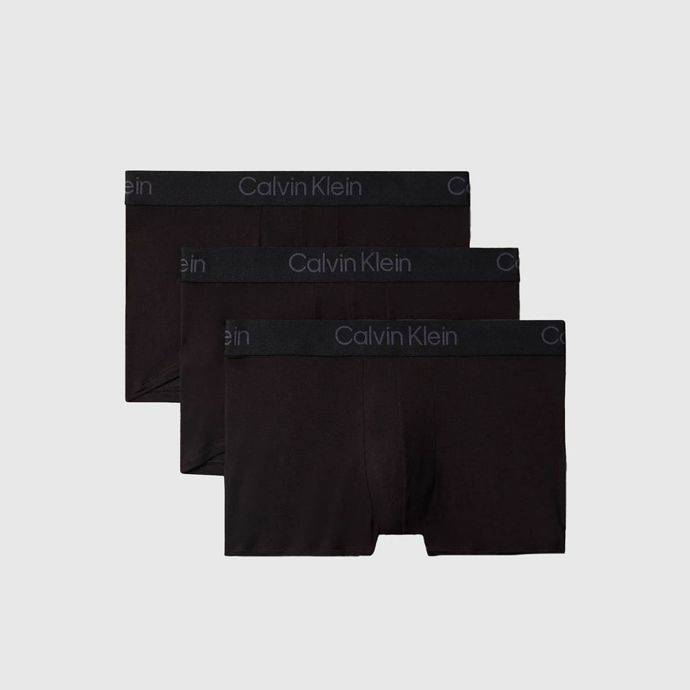 Calvin Klein 3 Pack Trunks - Black |ThirdBaseUrban