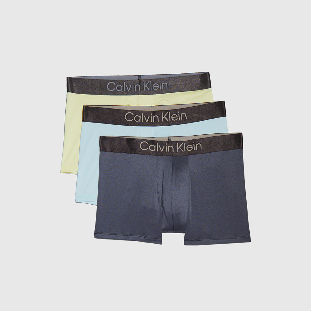 Calvin Klein 3 Pack Trunks - Blue Multi |ThirdBaseUrban