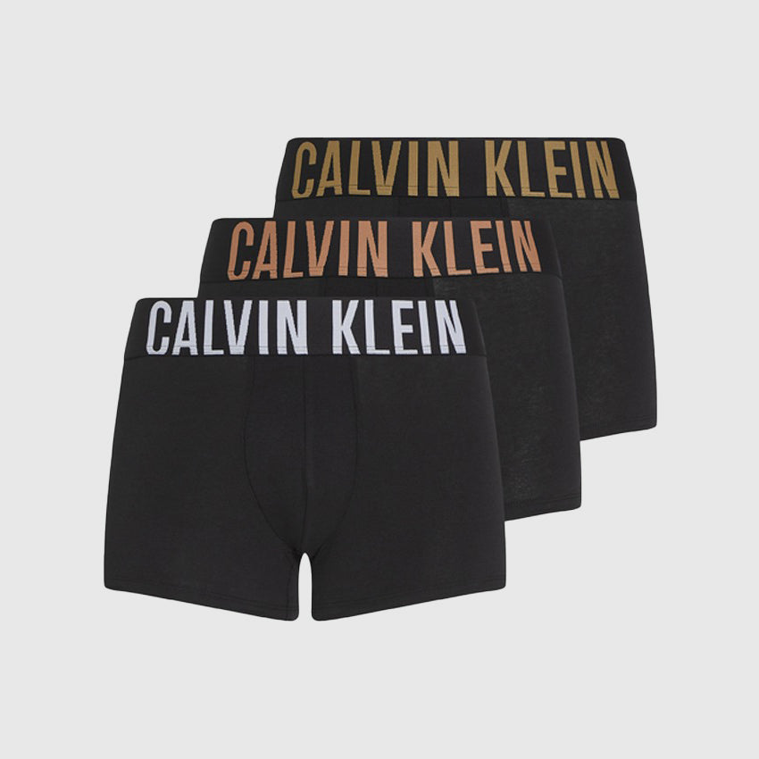 Calvin Klein 3 Pack Trunks - Black |ThirdBaseUrban