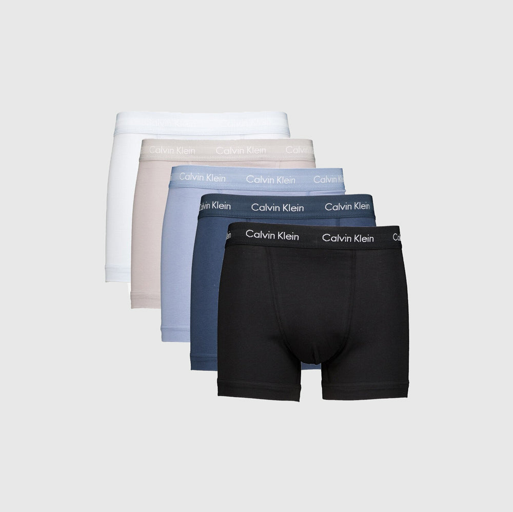 Calvin Klein 5 Pack Trunks - Navy Multi |ThirdBaseUrban