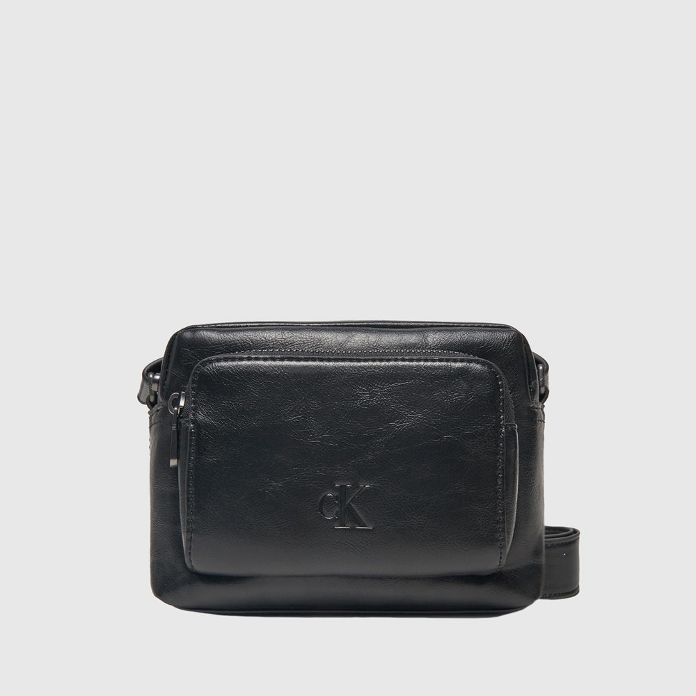 Calvin Klein Tumbled Camera Bag - Black |ThirdBaseUrban