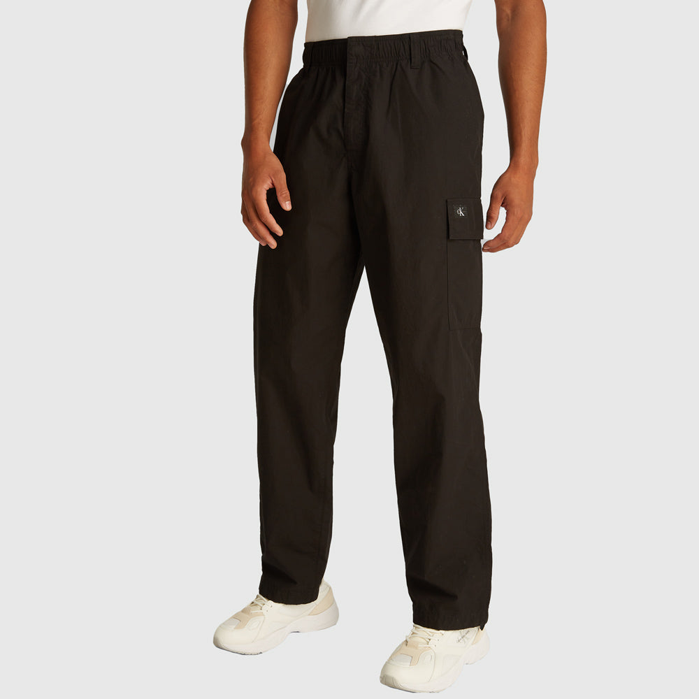 Calvin Klein Utility Poplin Pant - Black |ThirdBaseUrban