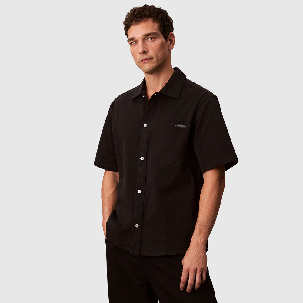 Calvin Klein Utility Relaxed Shirt - Black |ThirdBaseUrban