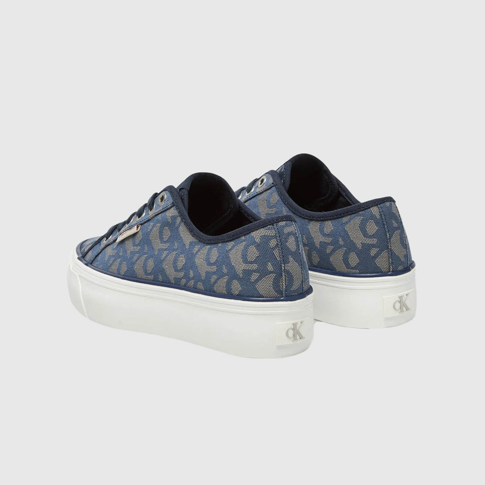 Jacquard Vulc Sneaker - Navy
