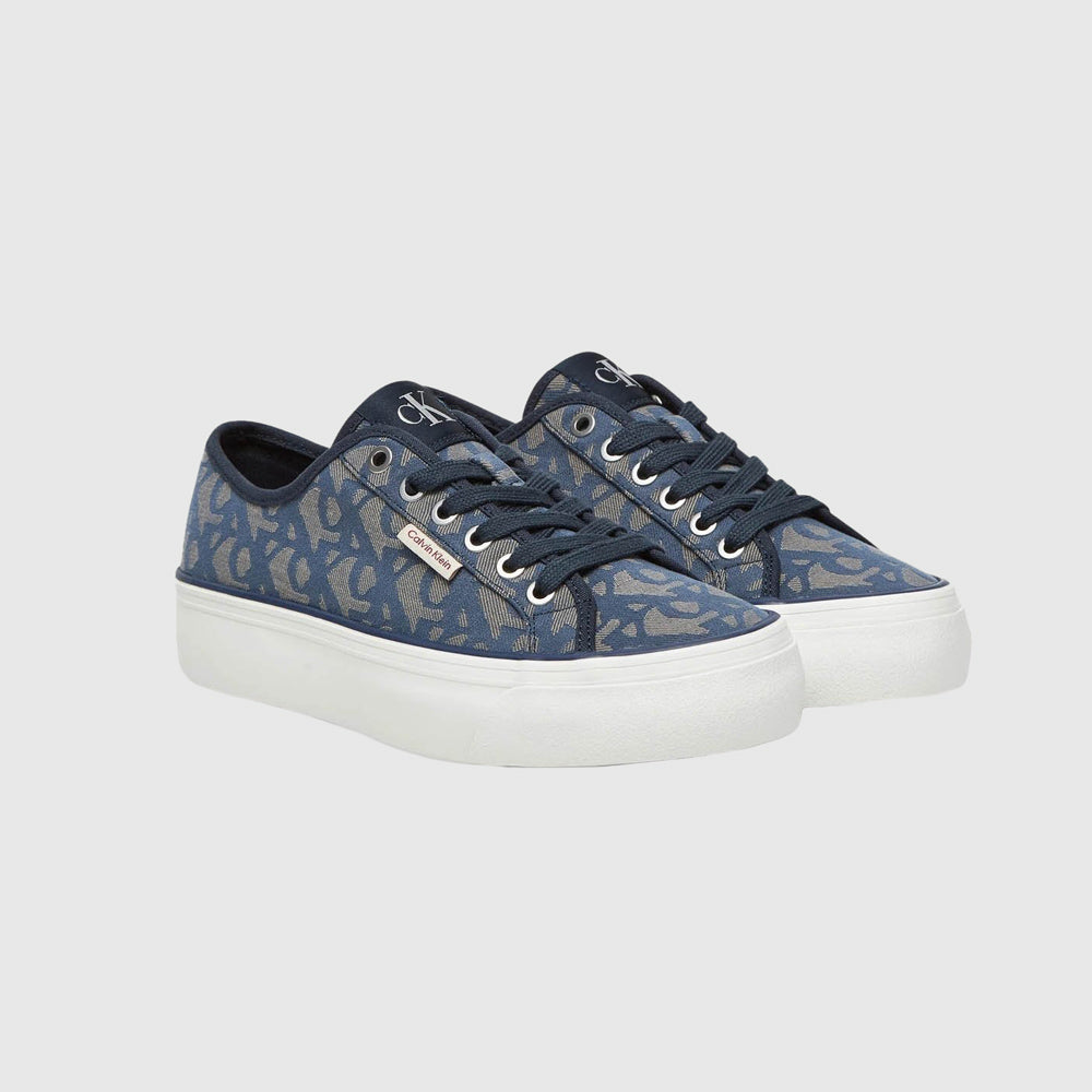 Jacquard Vulc Sneaker - Navy
