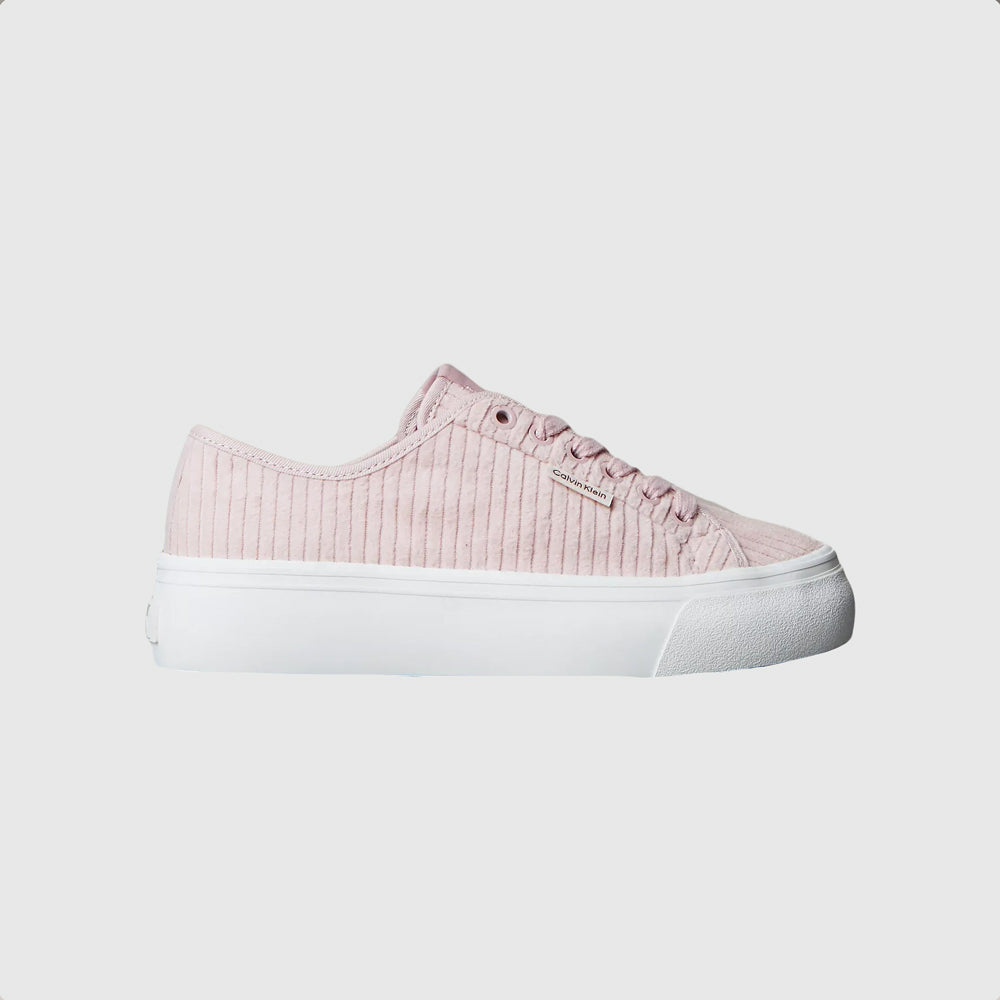 Calvin Klein Platform Corduroy Sneaker - Baby Pink |ThirdBaseUrban